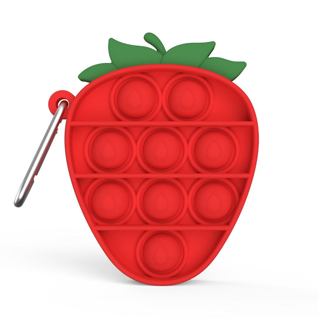 red strawberry keychain