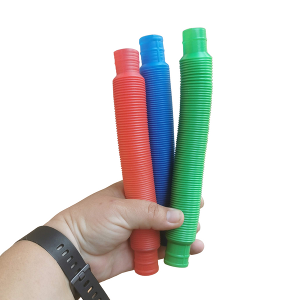 Pop tubes in multiple colours