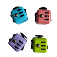 Fidget cubes in multiple colours