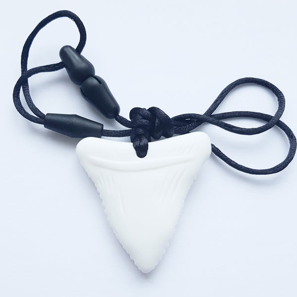 Shark Tooth Sensory Pendants in white