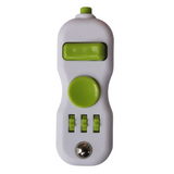 fidget remote in white and green