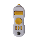 fidget remote in white and yellow